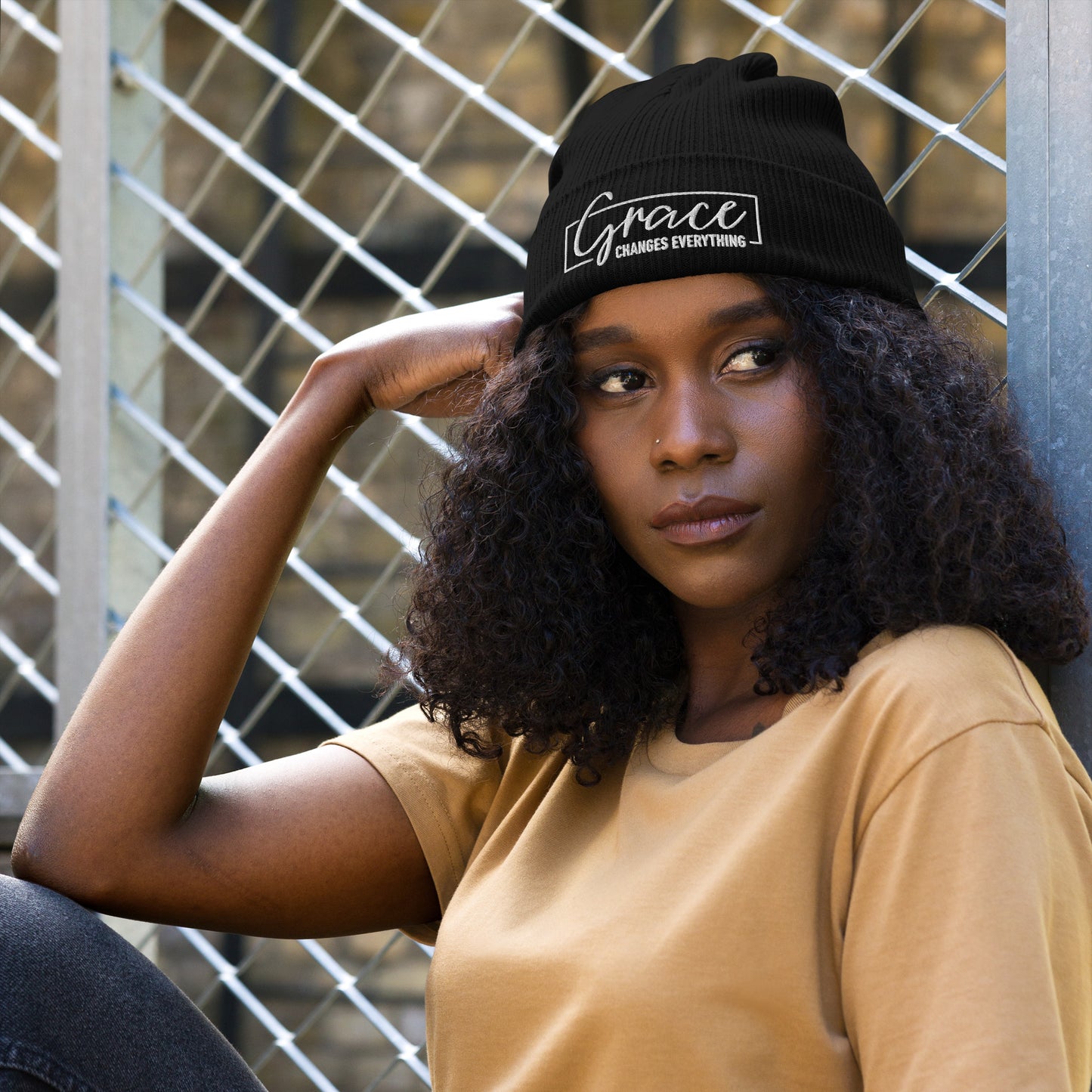 Graceful Headgear | Organic Ribbed Beanie