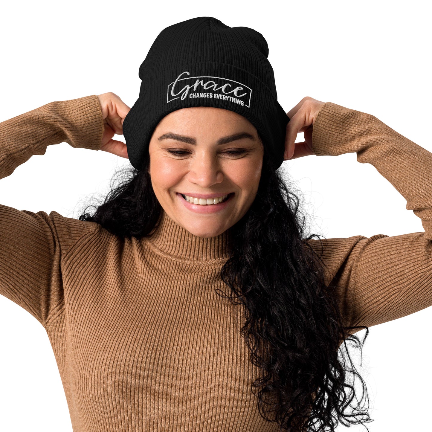 Graceful Headgear | Organic Ribbed Beanie