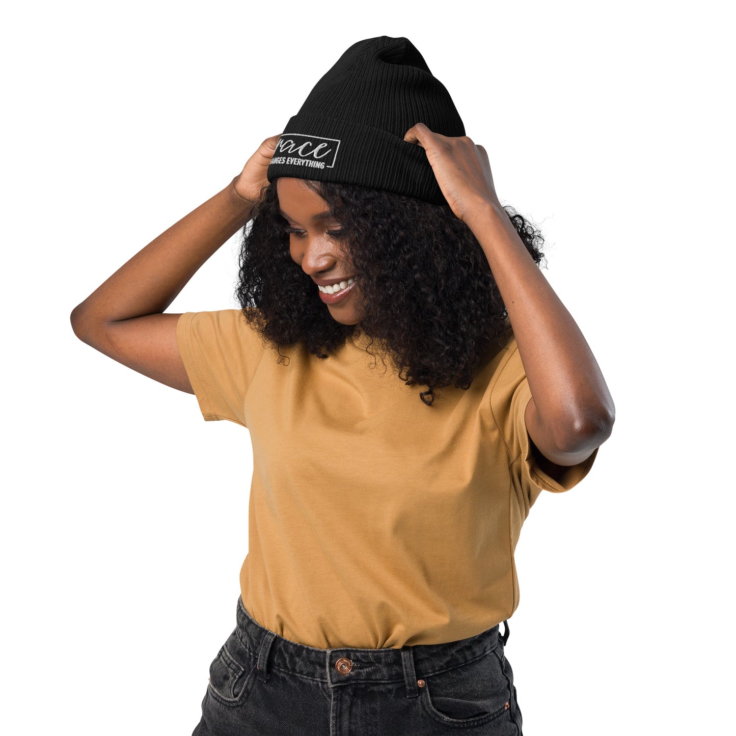 Graceful Headgear | Organic Ribbed Beanie