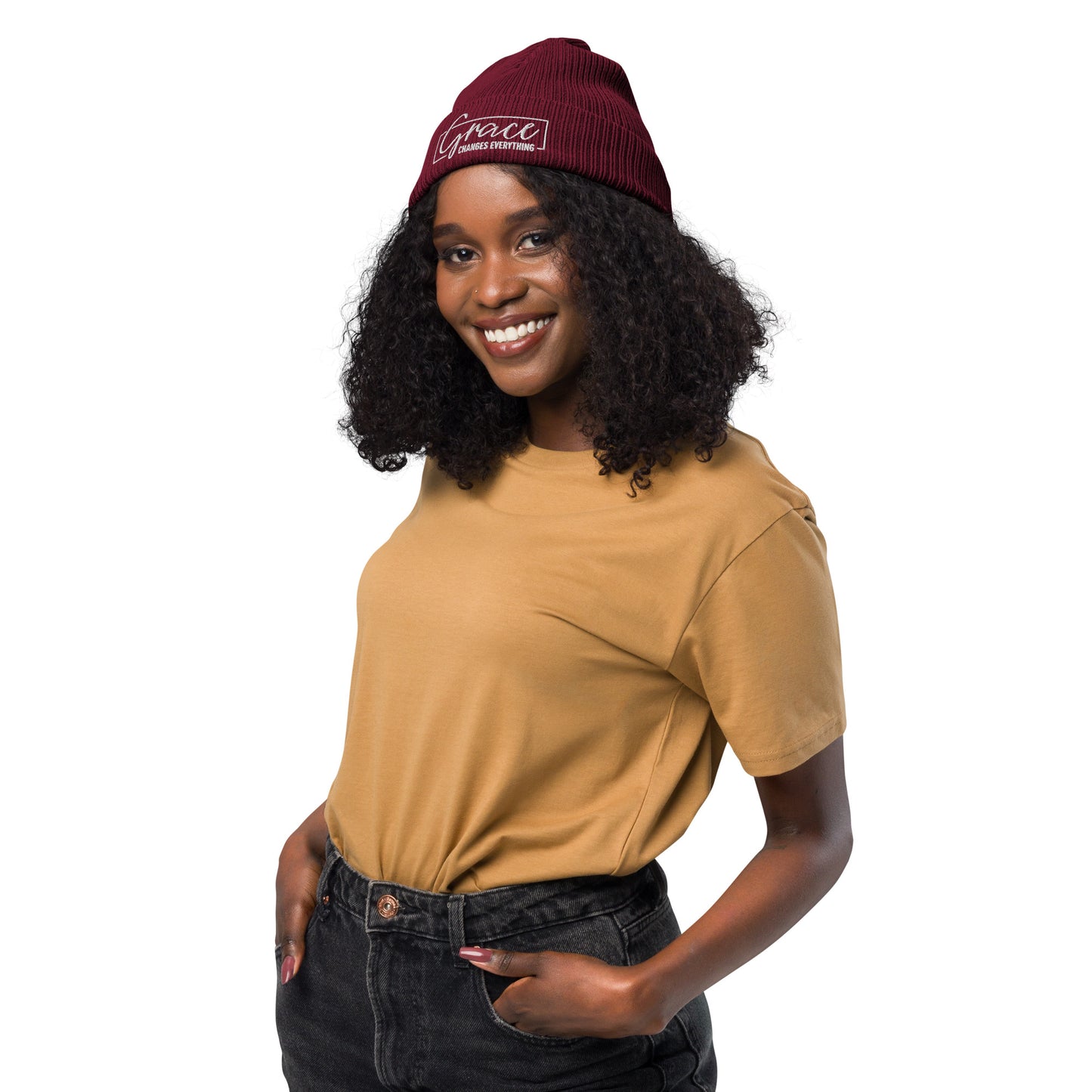 Graceful Headgear | Organic Ribbed Beanie