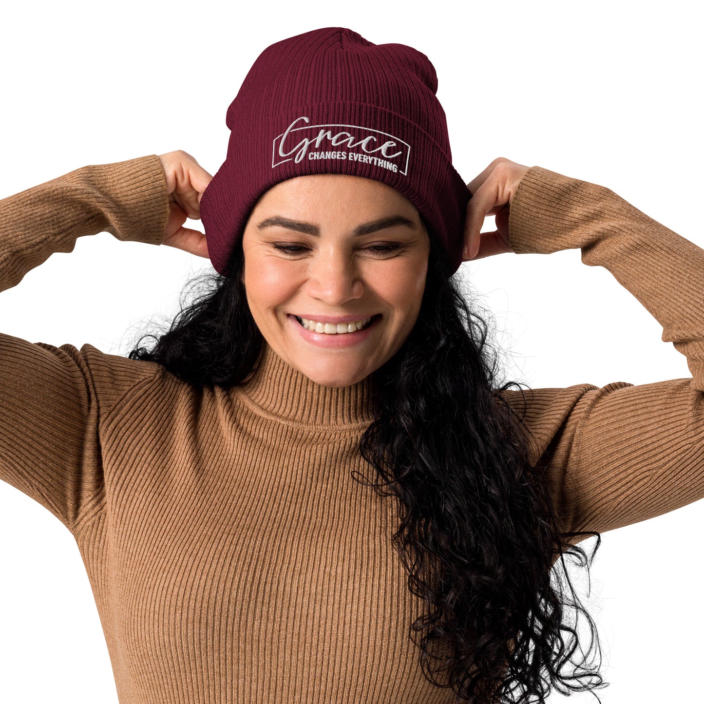 Graceful Headgear | Organic Ribbed Beanie