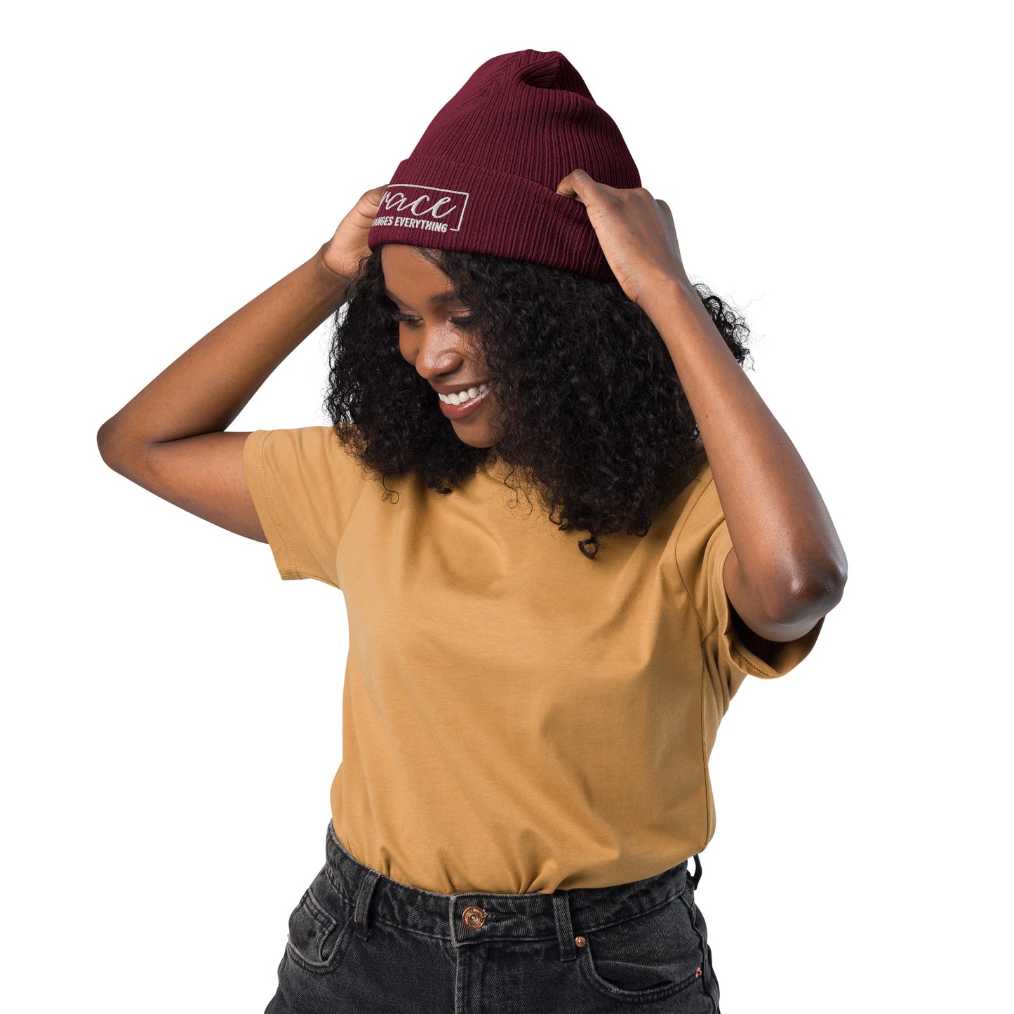 Graceful Headgear | Organic Ribbed Beanie