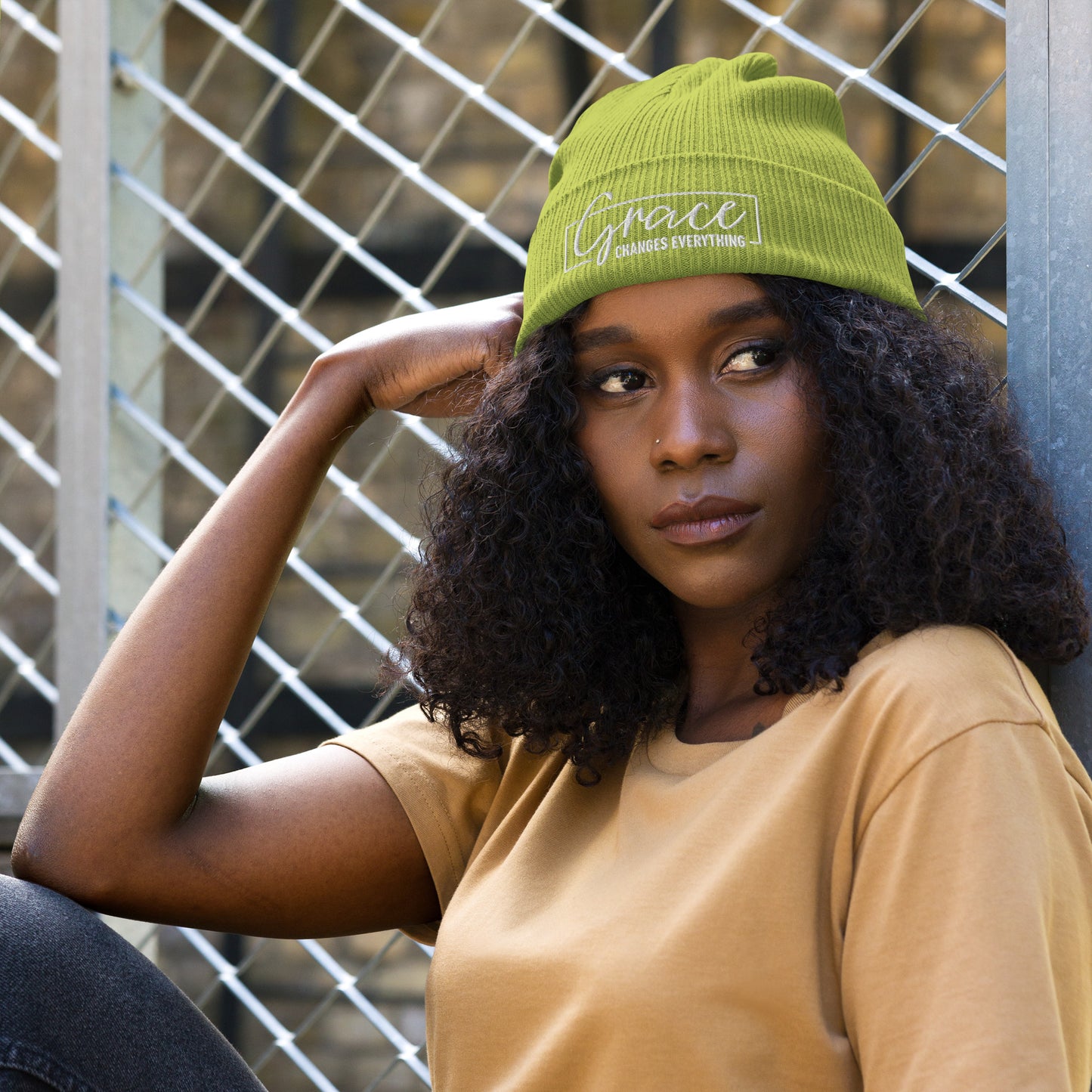 Graceful Headgear | Organic Ribbed Beanie