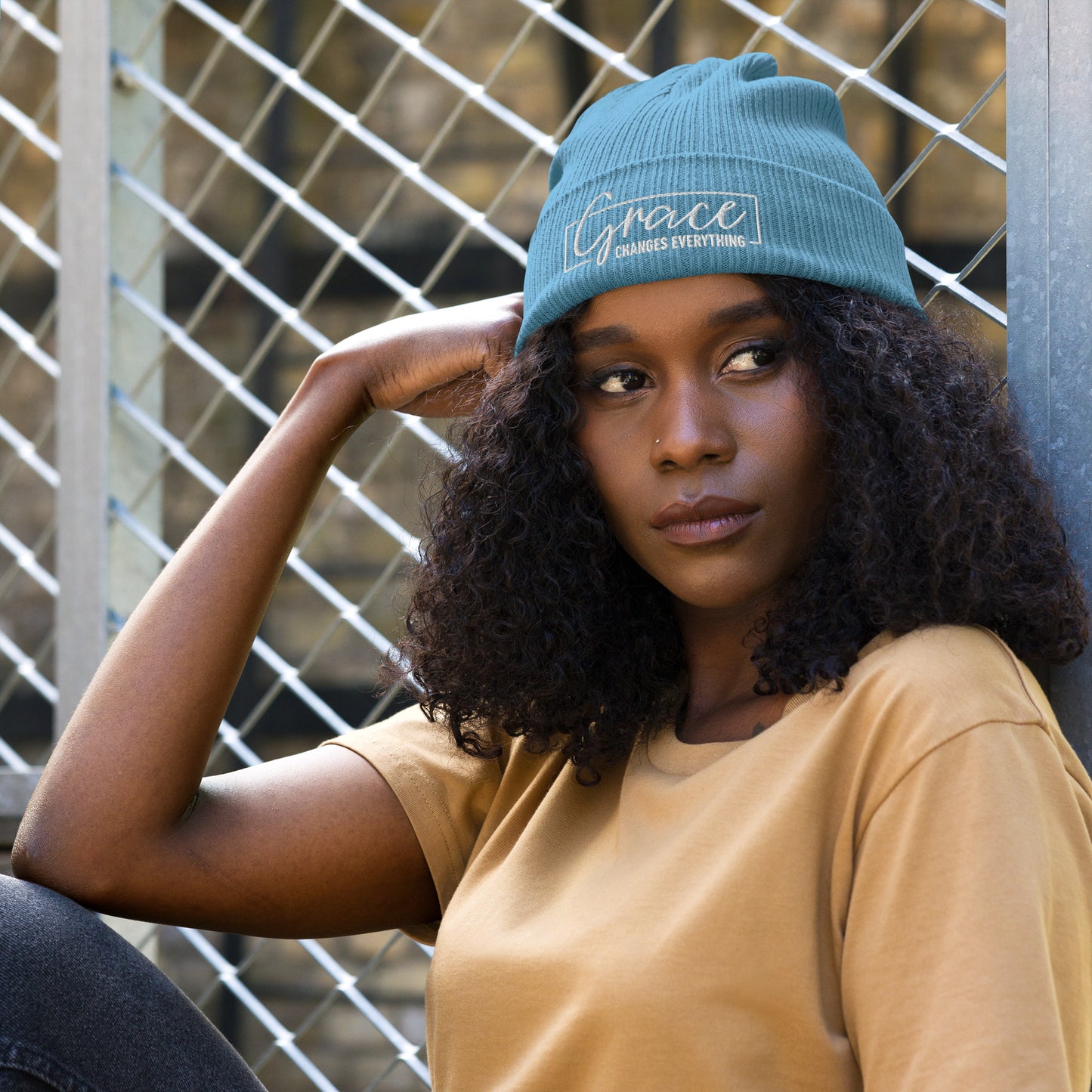 Graceful Headgear | Organic Ribbed Beanie