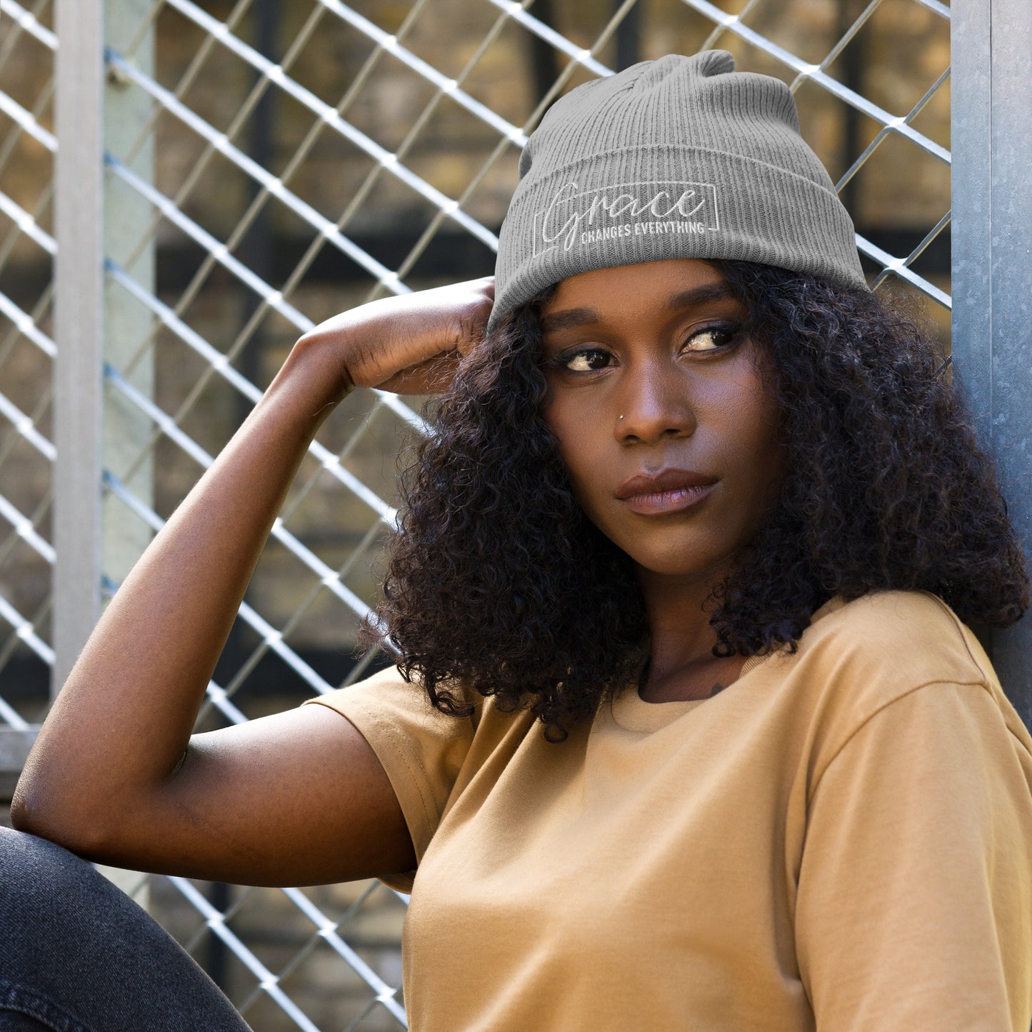 Graceful Headgear | Organic Ribbed Beanie