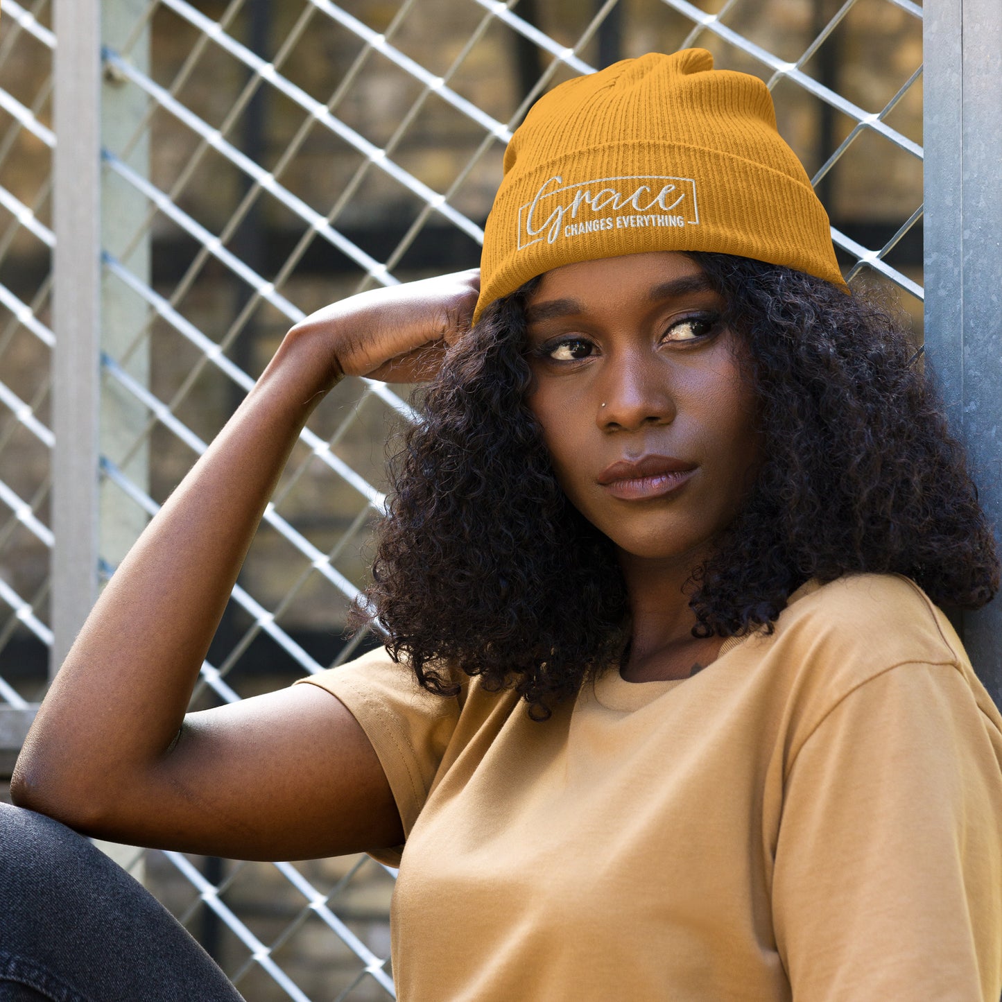 Graceful Headgear | Organic Ribbed Beanie