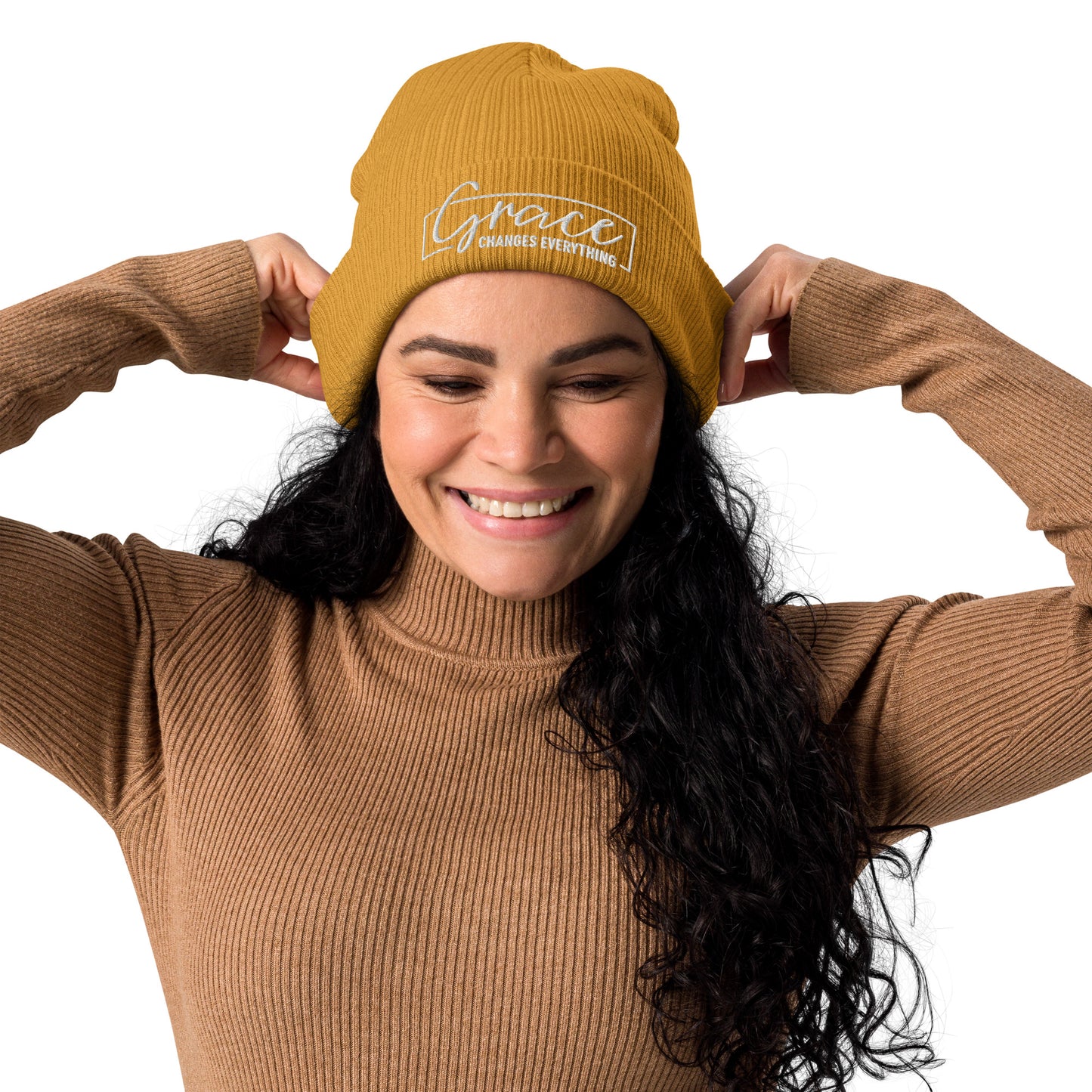 Graceful Headgear | Organic Ribbed Beanie