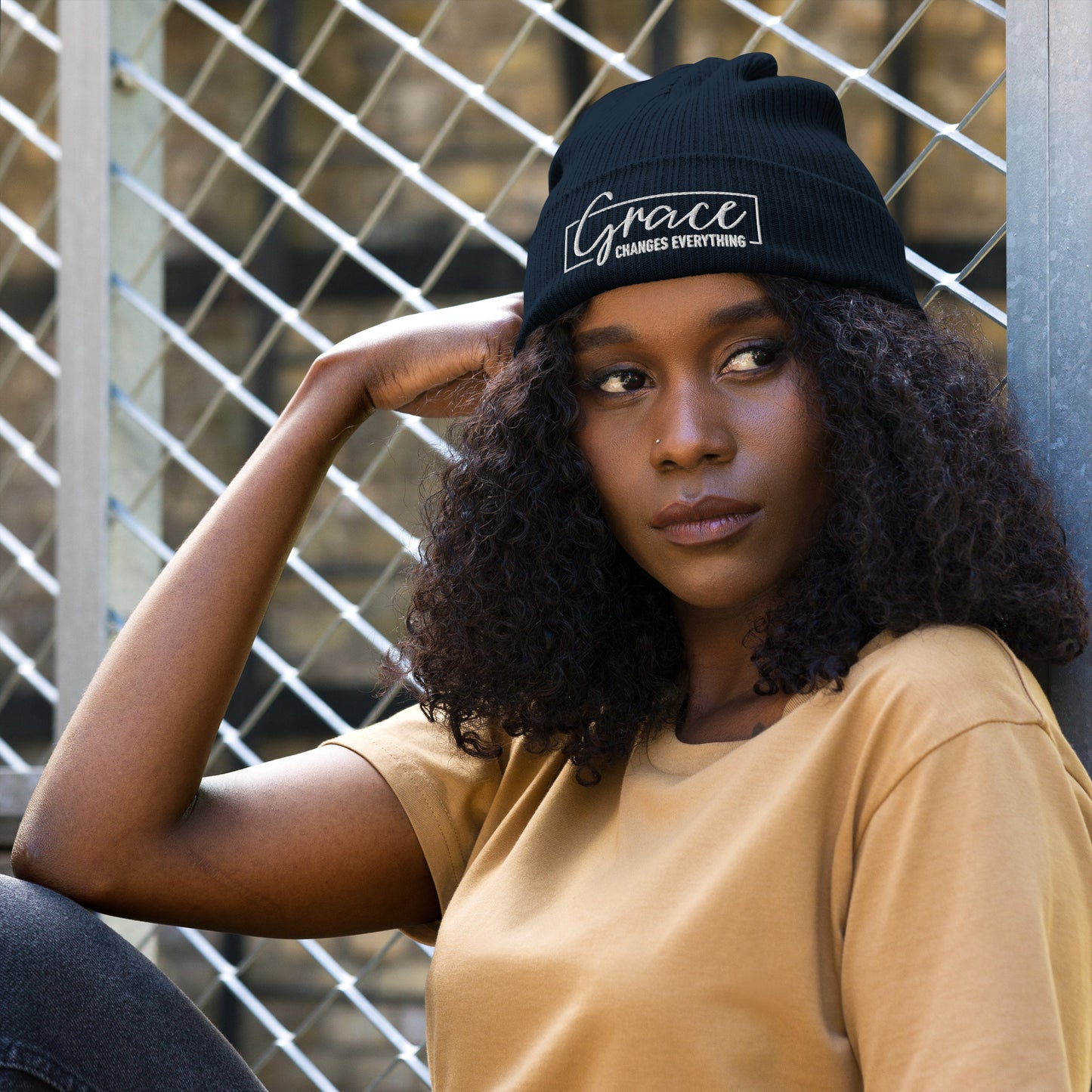 Graceful Headgear | Organic Ribbed Beanie