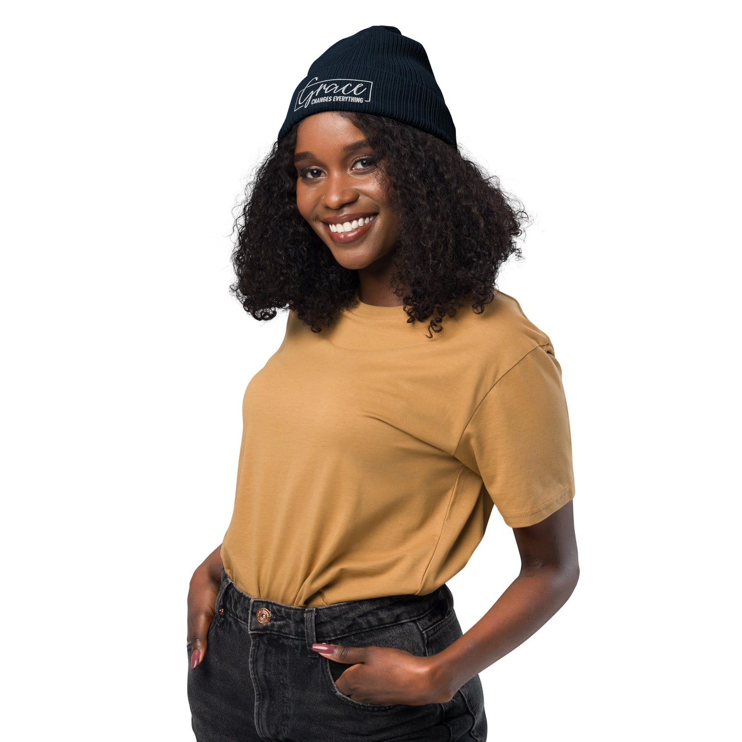 Graceful Headgear | Organic Ribbed Beanie