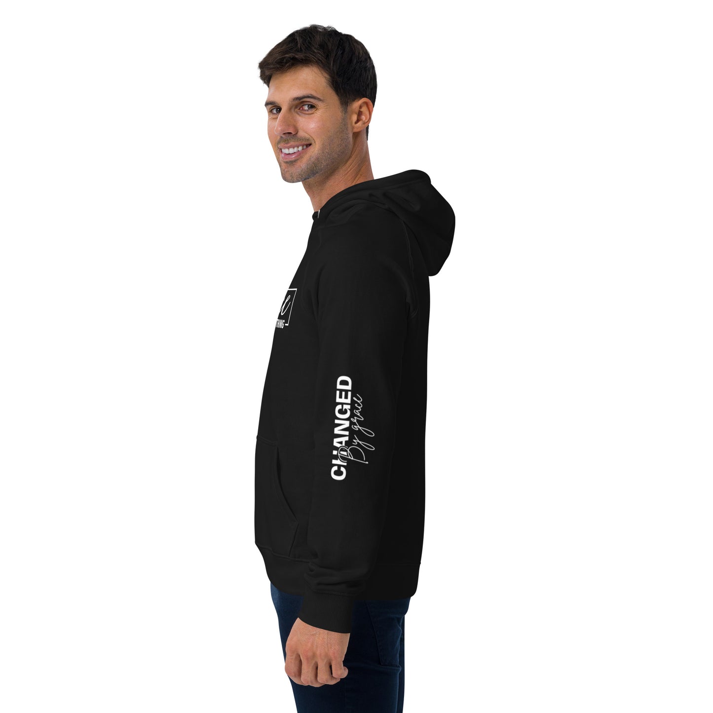 Sustainable Faithwear: Eco Raglan Hoodie