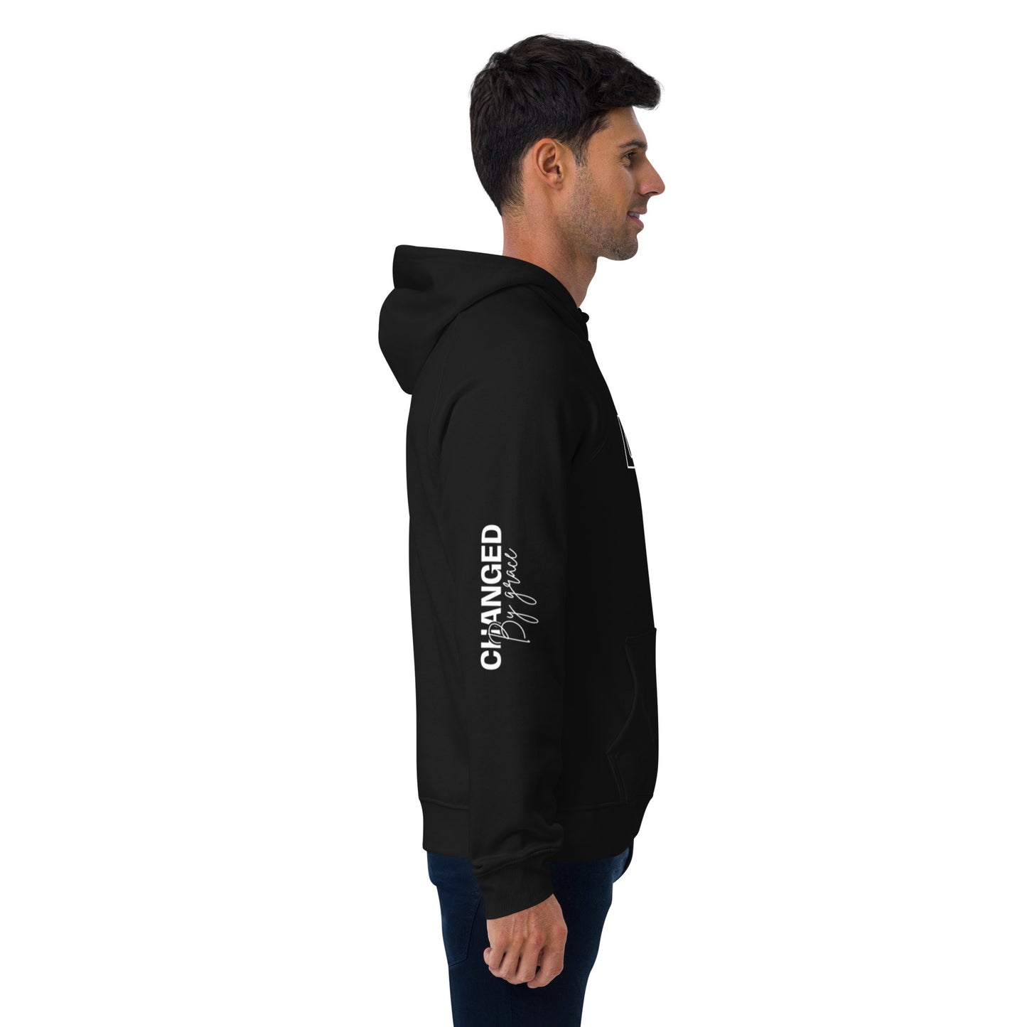 Sustainable Faithwear: Eco Raglan Hoodie