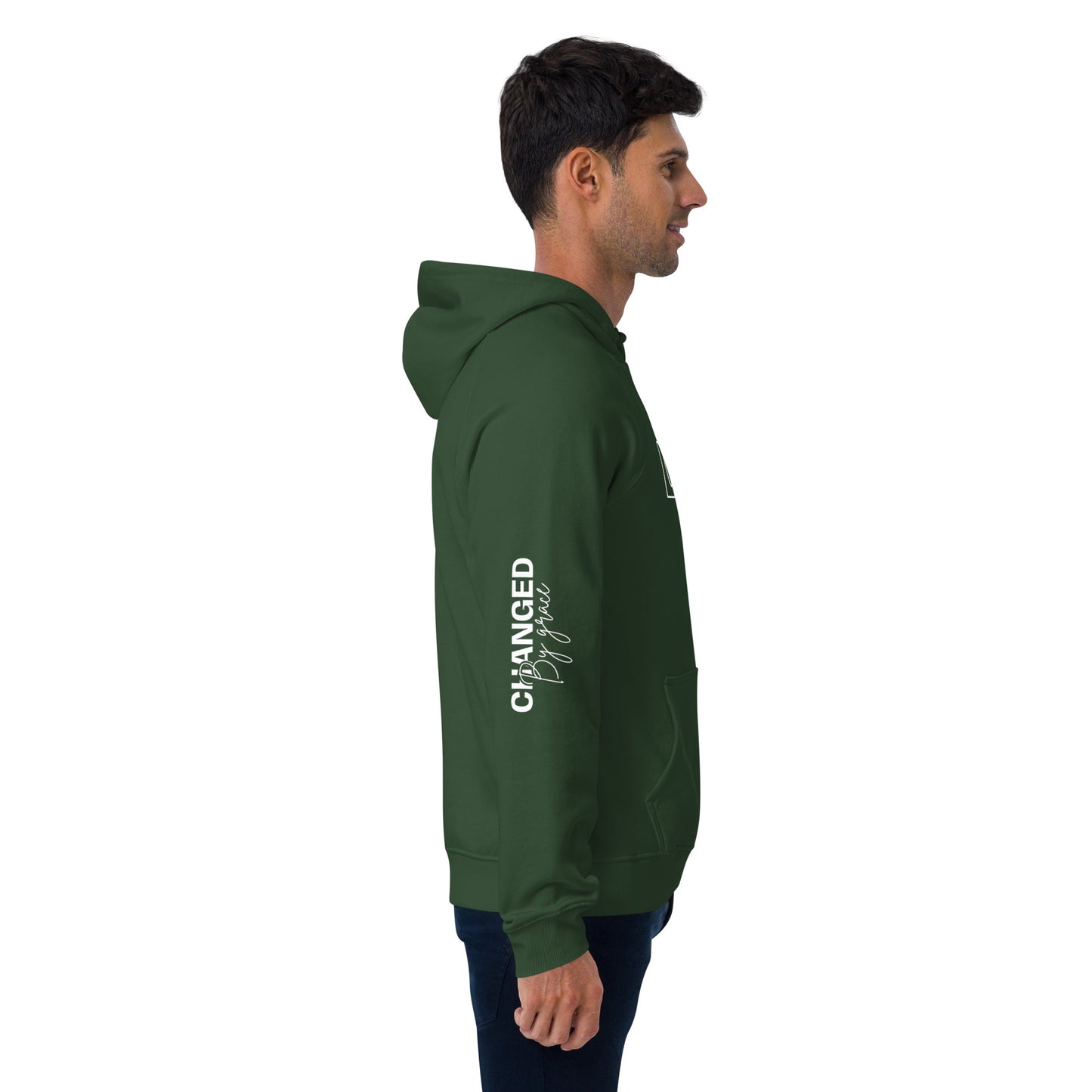 Sustainable Faithwear: Eco Raglan Hoodie