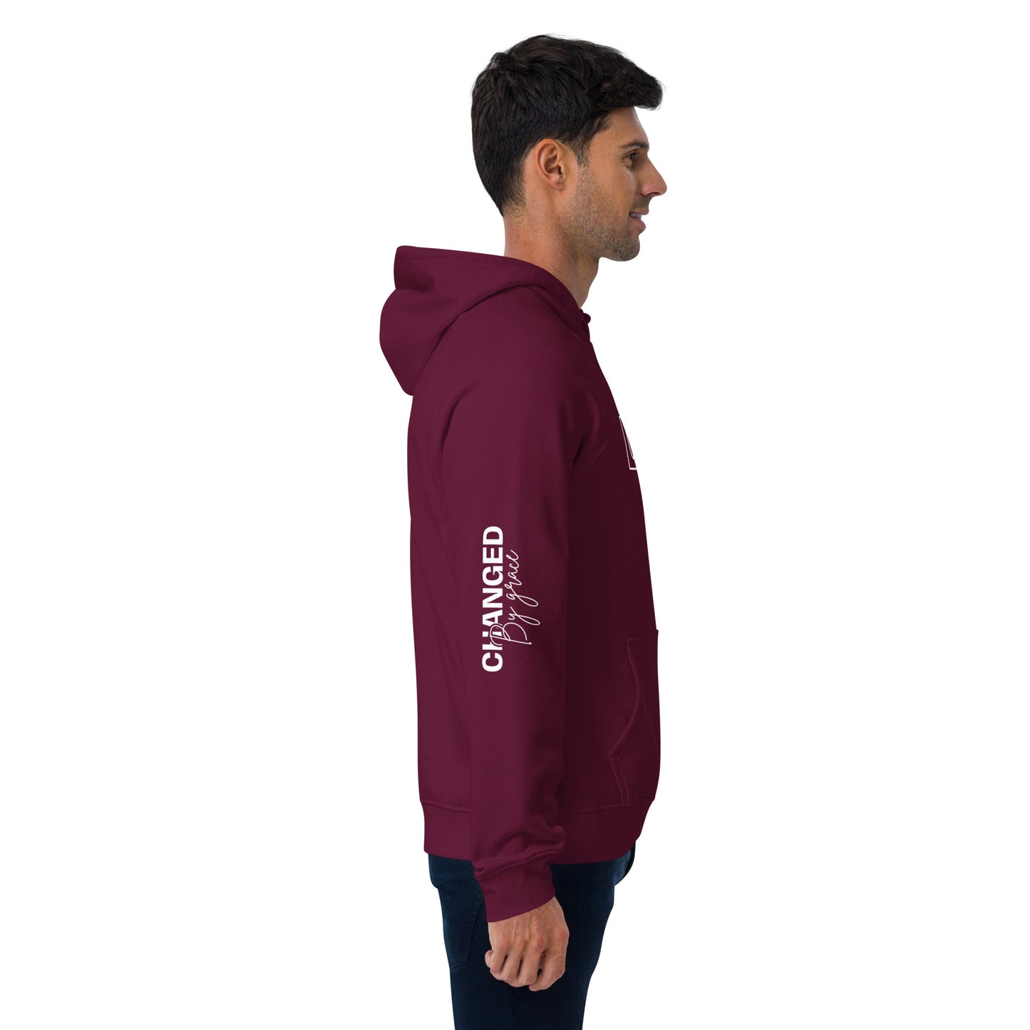 Sustainable Faithwear: Eco Raglan Hoodie