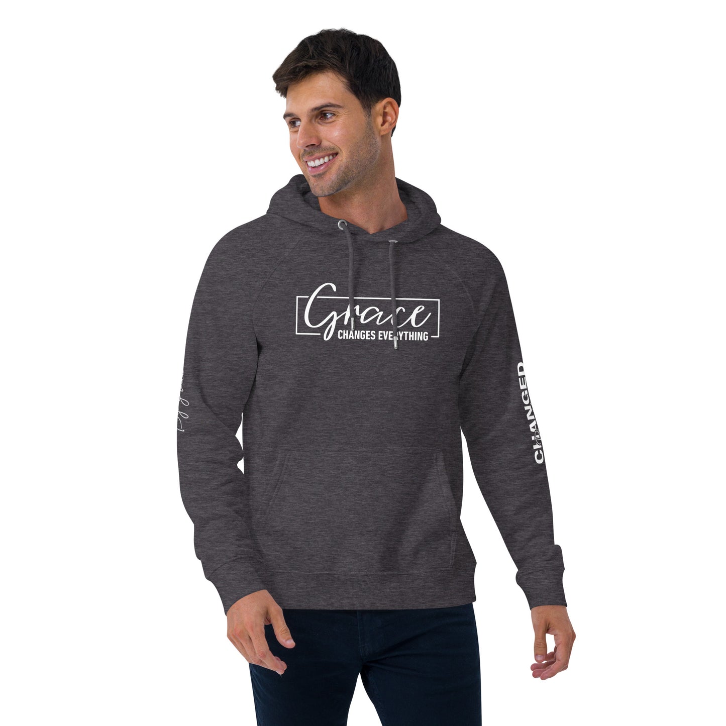Sustainable Faithwear: Eco Raglan Hoodie