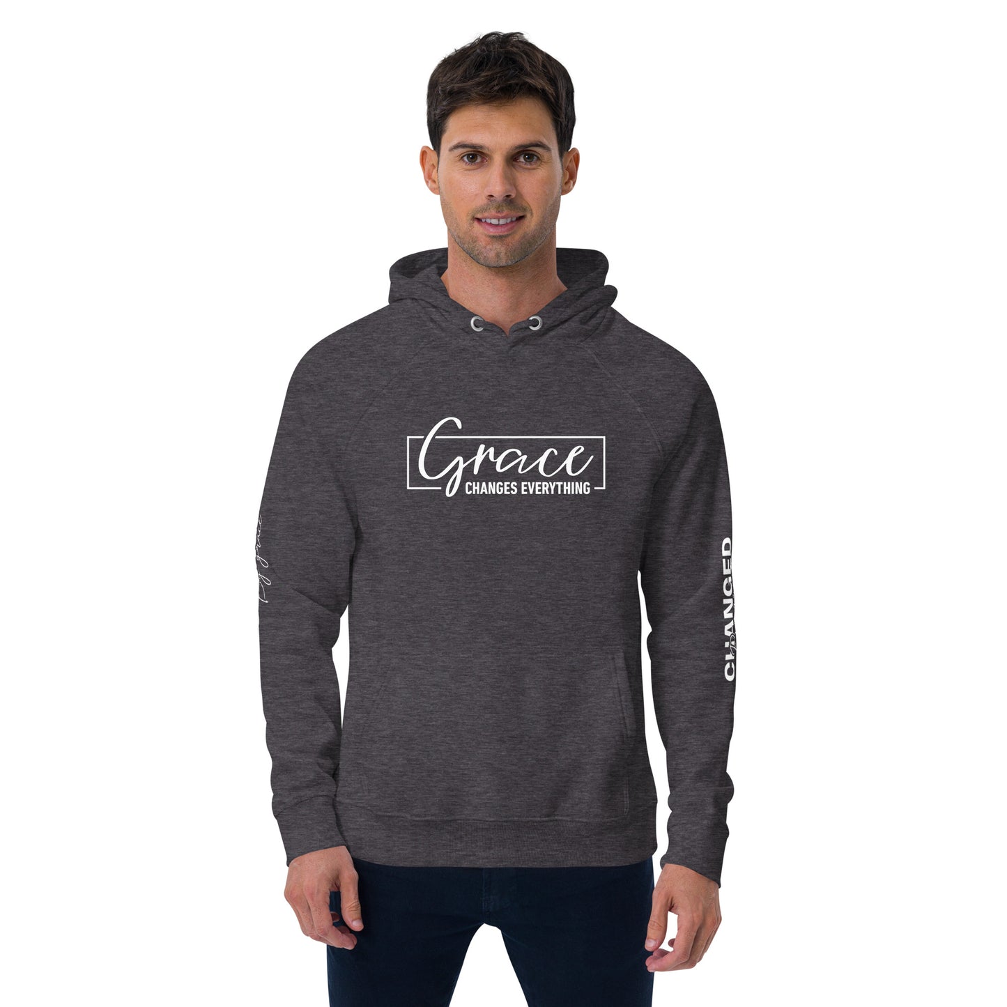 Sustainable Faithwear: Eco Raglan Hoodie