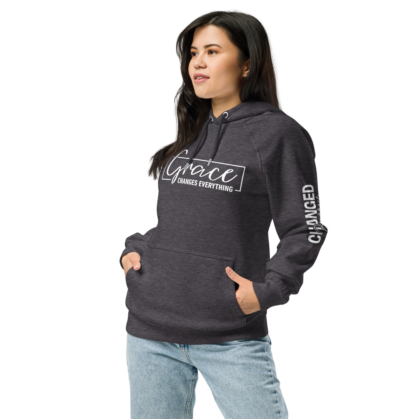 Sustainable Faithwear: Eco Raglan Hoodie