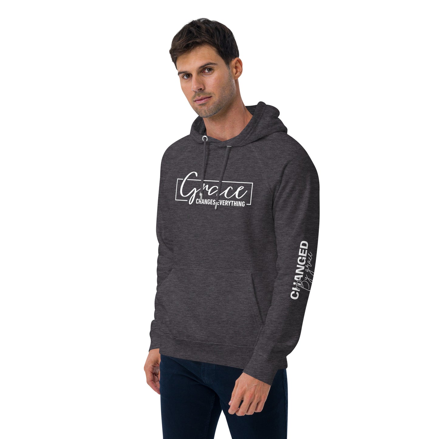 Sustainable Faithwear: Eco Raglan Hoodie
