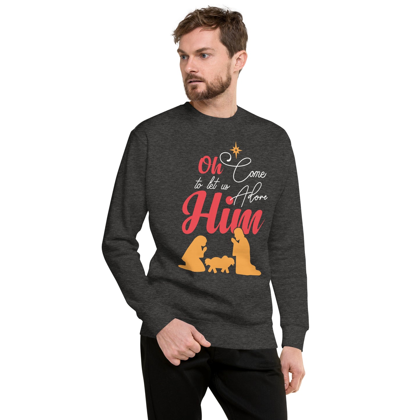 Let Us Adore Him | Christmas Sweater