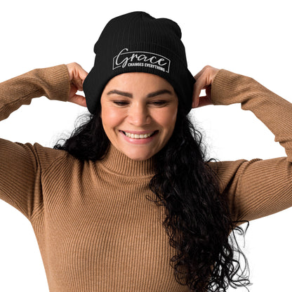 Graceful Headgear | Organic Ribbed Beanie