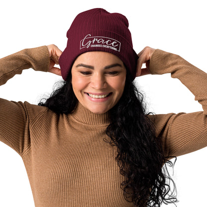 Graceful Headgear | Organic Ribbed Beanie