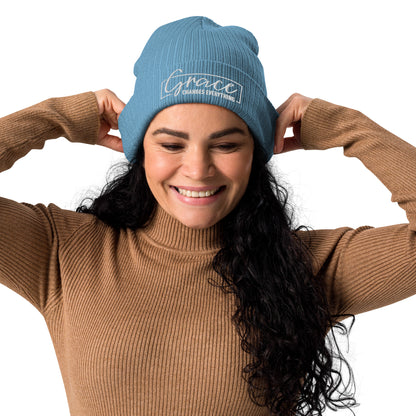 Graceful Headgear | Organic Ribbed Beanie