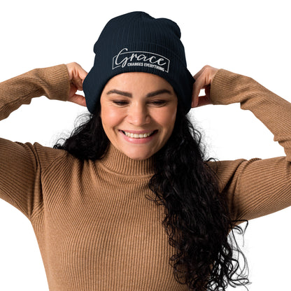 Graceful Headgear | Organic Ribbed Beanie