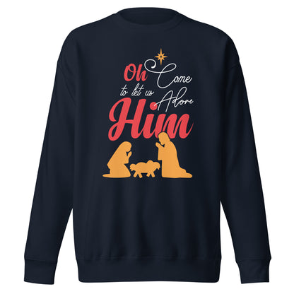 Let Us Adore Him | Christmas Sweater